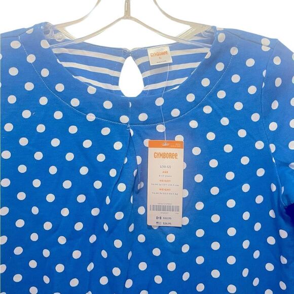 Gymboree Blue Teal Polka Dot Dress - Picture 3 of 4